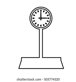 balance scale measure weight vector illustration design