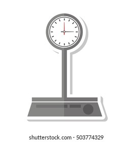 balance scale measure weight vector illustration design