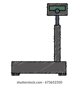 balance scale warehouse icon