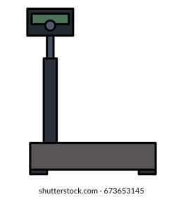 balance scale warehouse icon