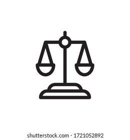 Balance Scales Icon In Trendy  Design Vector Eps 10