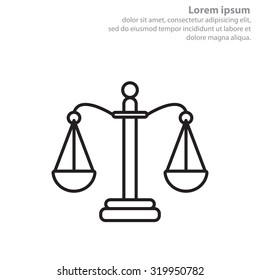 Balance (Scales) line icon
