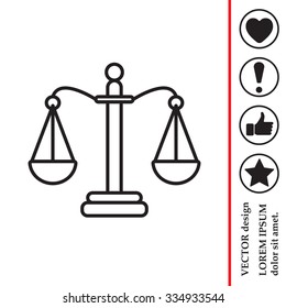 Balance (Scales) line icon