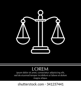 Balance (Scales) line icon