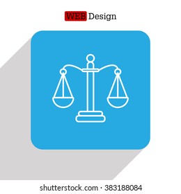 Balance (Scales) line icon