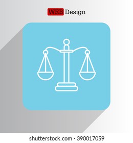 Balance (Scales) line icon