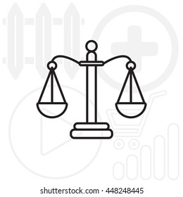 Balance (Scales) line icon