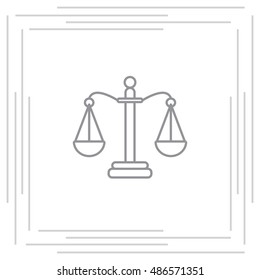 Balance (Scales) line icon