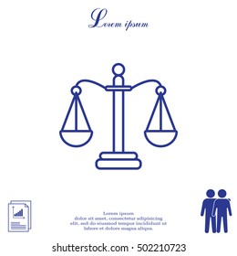 Balance (Scales) line icon