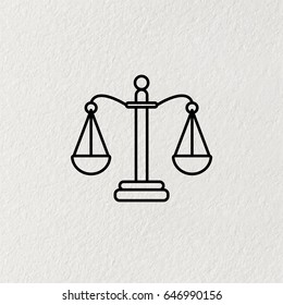Balance (Scales) line icon