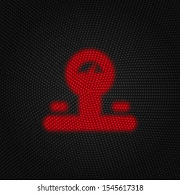 Balance, scales vector Light red color retro style vector icon