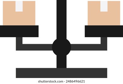 Balance Sclae Weight Icon Vector Flat Illustration