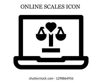 Balance search icon. Editable Balance search icon for web or mobile.