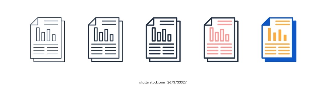 Balance de diferentes iconos de estilo conjunto de Ilustración vectorial.