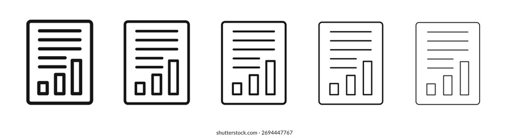 Diseño del icono del balance general, logotipo, App, interfaz de usuario. Ilustración vectorial, EPS