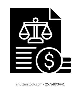 Balance Sheet Icon Element For Design