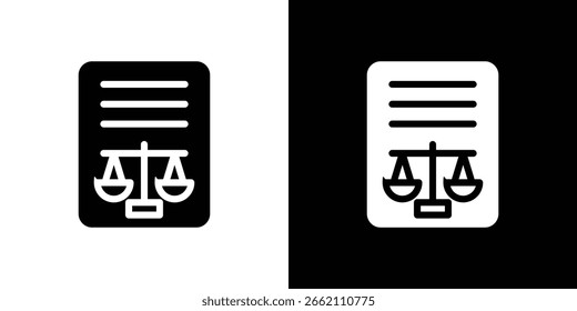 Icono de balance en conjunto de Vector sólido negro plano