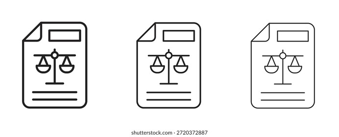 Icono de balance. Ilustración vectorial de estilo minimalista dibujado a mano
