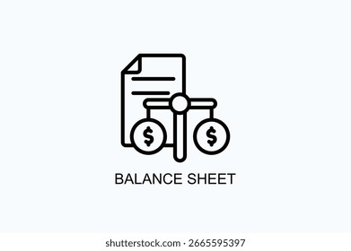 Icono Del Balance O Ilustración vectorial Aislada Del Logotipo