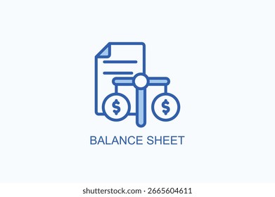 Icono Del Balance O Ilustración vectorial Aislada Del Logotipo