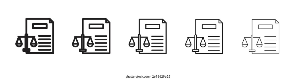 Ilustración vectorial de valores de concepto de conjunto de logotipo de icono de balance general.