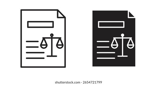 Icono del balance. conjunto de símbolos de Vector moderno