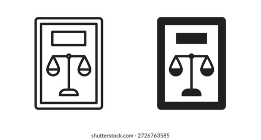 Conjunto de iconos de balance general. paquete de elementos de Web de logotipo mínimo.