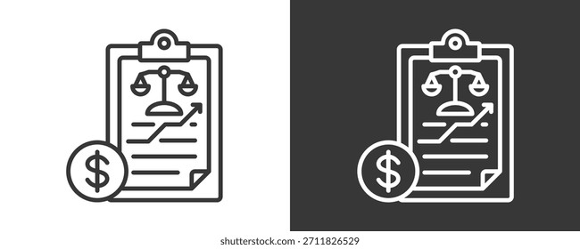 Conjunto De Iconos De Balance Colección De Vector Aislado En Blanco Y Negro