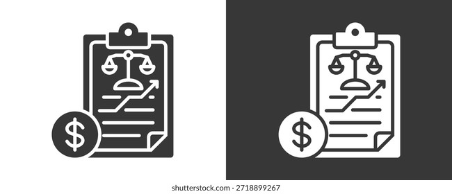 Conjunto De Iconos De Balance Colección De Vector Aislado En Blanco Y Negro