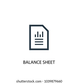 Balance Sheet icon. Simple element illustration. Balance Sheet concept symbol design from Accounting collection. Can be used for web and mobile.
