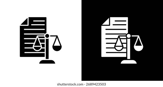 Icono de hoja de balance ilustración simple en diseño plano