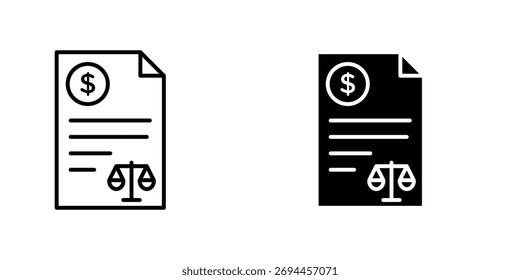 Bilanzsymbol Einfache Vektorgrafik für Grafik- und Webdesign.