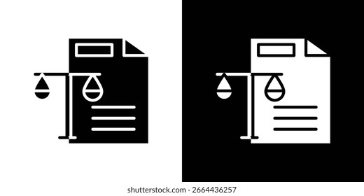 Símbolo de icono de balance. Icono de Vector en diseño plano de moda