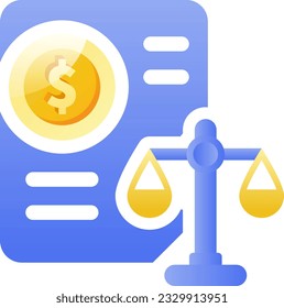balance sheet icons modern gradient style