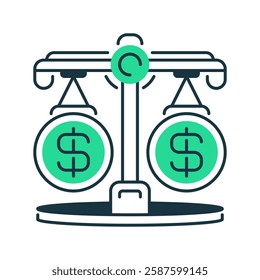 Balance Sheet line icon. Universal creative premium symbol. Vector sign icon logo template. Vector illustration