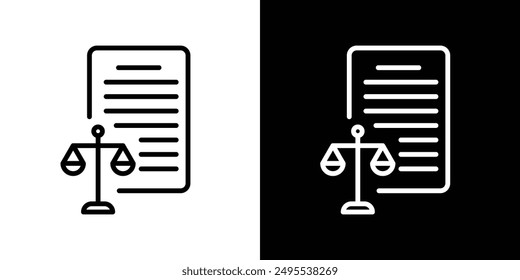 Balance sheet line icon vector illustration set.