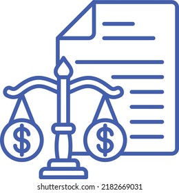 Balance Sheet vector icon. Can be used for printing, mobile and web applications.