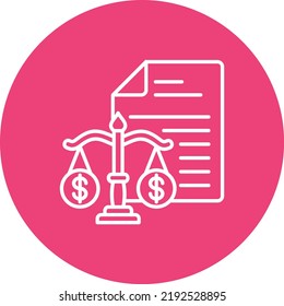 Icono del vector de balance. Se puede usar para imprimir, móviles y aplicaciones web.
