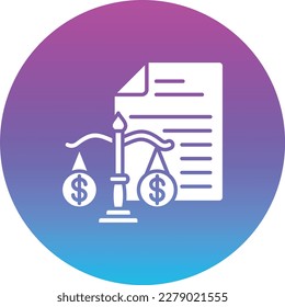 Balance Sheet vector icon. Can be used for printing, mobile and web applications.