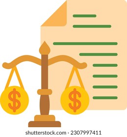 Icono del vector de balance. Se puede usar para imprimir, móviles y aplicaciones web.