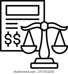Icono de Vector del balance. Se puede utilizar para aplicaciones de impresión, móviles y de Web.