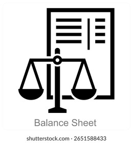 Diseño de concepto de icono de Vector de balance