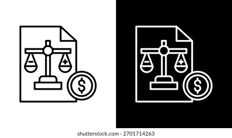 Diseño de conjunto de iconos blancos de hoja de balance