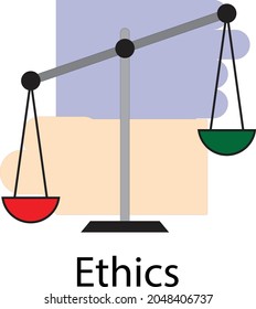 Un equilibrio que muestre el concepto de ética 