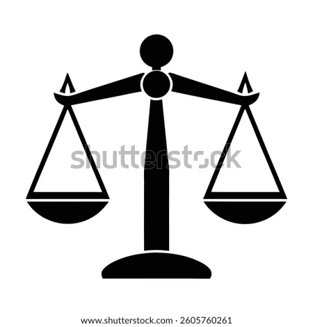 Balance silhouette icon vector illustration.
