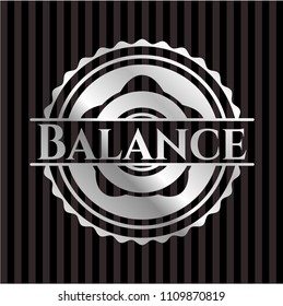 Balance silvery emblem