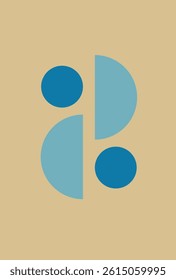 Balance in simple geometric harmony	