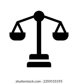 balance solid icon illustration vector graphic