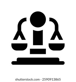 balance solid icon. vector icon for your website, mobile, presentation, and logo design.