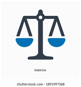 Concepto de icono de estabilidad e igualdad de equilibrio